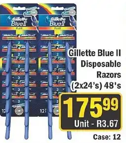 J&E Cash and Carry Gillette Blue II Disposable Razors offer
