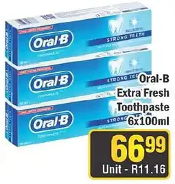 J&E Cash and Carry Oral-B Extra Fresh Toothpaste offer