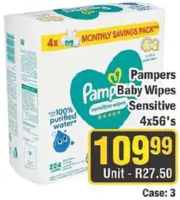J&E Cash and Carry Pampers Baby Wipes Sensitive offer