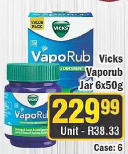 J&E Cash and Carry Vicks Vapourub offer