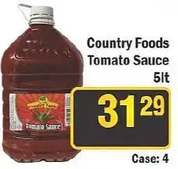J&E Cash and Carry Country Foods Tomato Sauce offer