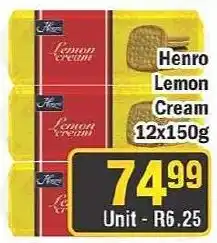 J&E Cash and Carry Henro Lemon Cream offer