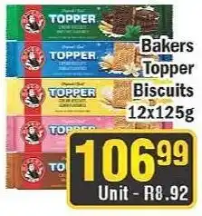 J&E Cash and Carry Bakers Topper Biscuits offer