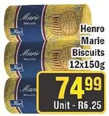 J&E Cash and Carry Henro Marie Biscuits offer