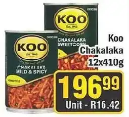 J&E Cash and Carry Koo Chakalaka offer