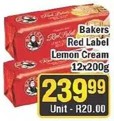 J&E Cash and Carry Bakers Red Label Lemon Cream offer