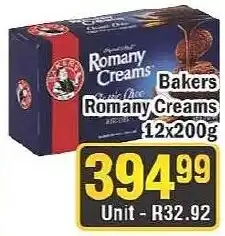 J&E Cash and Carry Romany Creams Bakers offer