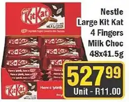 J&E Cash and Carry Nestle Large Kit Kat 4 Fingers Milk Choc offer