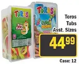 J&E Cash and Carry Toros Tubbs Assorted offer