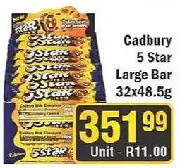 J&E Cash and Carry Cadbury 5 Star Large Bar offer