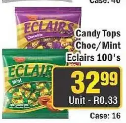 J&E Cash and Carry Candy Tops Eclairs 100's offer