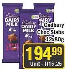 J&E Cash and Carry Cadbury Dairy Milk Choc Slabs offer