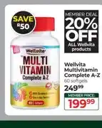 Dis-Chem Wellvita Multivitamin Complete A-Z 60 softgels offer
