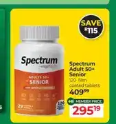 Dis-Chem Spectrum Adult 50+ Senior 120 film coated tablets offer