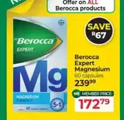 Dis-Chem Berocca Expert Magnesium 60 capsules offer