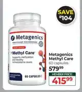 Dis-Chem Metagenics Methyl Care 60 capsules offer