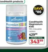Dis-Chem GoodHealth Magnesium Kids 100 chewable tablets offer