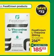 Dis-Chem FoodGrown L-Theanine 250mg 30 capsules offer