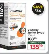 Dis-Chem VirAway Junior Syrup 200ml offer