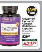 Dis-Chem GlowBright Liposomal Complex Glutathione Capsules 60 vegetarian capsules offer