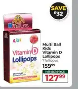 Dis-Chem Multi Ball Kids Vitamin D Lollipops 7 lollipops offer