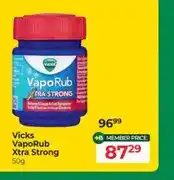 Dis-Chem Vicks VapoRub Xtra Strong 50g offer