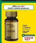 Dis-Chem Gold L-Lysine 60 tablets offer