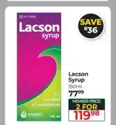 Dis-Chem Lacson Syrup 150ml offer