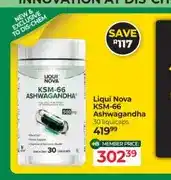 Dis-Chem Liqui Nova KSM-66 Ashwagandha 30 liquicaps offer