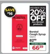 Dis-Chem Borstol Cough Syrup 100ml offer