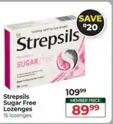 Dis-Chem Strepsils Sugar Free Lozenges 16 lozenges offer