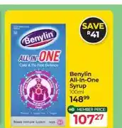 Dis-Chem Benylin All-In-One Syrup 100ml offer