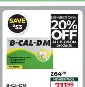Dis-Chem B-Cal-DM 60 tablets offer