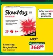 Dis-Chem Slow-Mag Magnesium 100 capsules offer