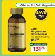 Dis-Chem Gold Magnesium Slow Release 100 coated tablets offer