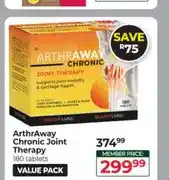Dis-Chem ArthrAway Chronic Joint Therapy 180 tablets Value Pack offer