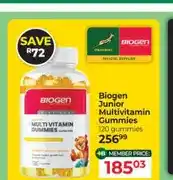 Dis-Chem Biogen Junior Multivitamin Gummies 120 gummies offer