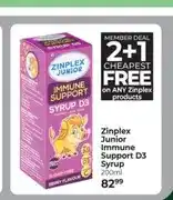 Dis-Chem Zinplex Junior Immune Support D3 Syrup 200ml offer