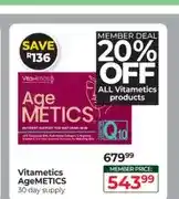 Dis-Chem Vitametics AgeMETICS 30 day supply offer
