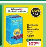 Dis-Chem Bio-Strath Bare Necessities Syrup 100ml offer