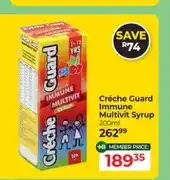 Dis-Chem Créche Guard Immune Multivit Syrup 200ml offer