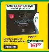 Dis-Chem Lifestyle Health Maxi-Perform Man 6 capsules Value Pack offer