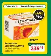 Dis-Chem Essentiale Extreme 300mg 100 hard gelatin capsules offer