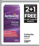 Dis-Chem Turbovite Focus 200ml offer