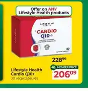 Dis-Chem Lifestyle Health Cardio Q10+ 30 vegecapsules offer