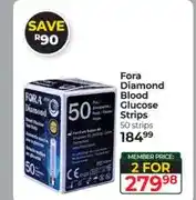Dis-Chem Fora Diamond Blood Glucose Strips 50 strips - 2 for offer