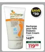 Dis-Chem Recharge your Feet Diabetic Foot Cream 100ml offer