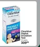 Dis-Chem Clearblue Digital Ovulation Test 10 tests offer