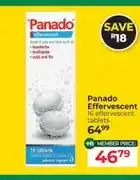 Dis-Chem Panado Effervescent 16 effervescent tablets offer