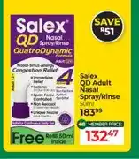 Dis-Chem Salex QD Adult Nasal Spray/Rinse 50ml offer